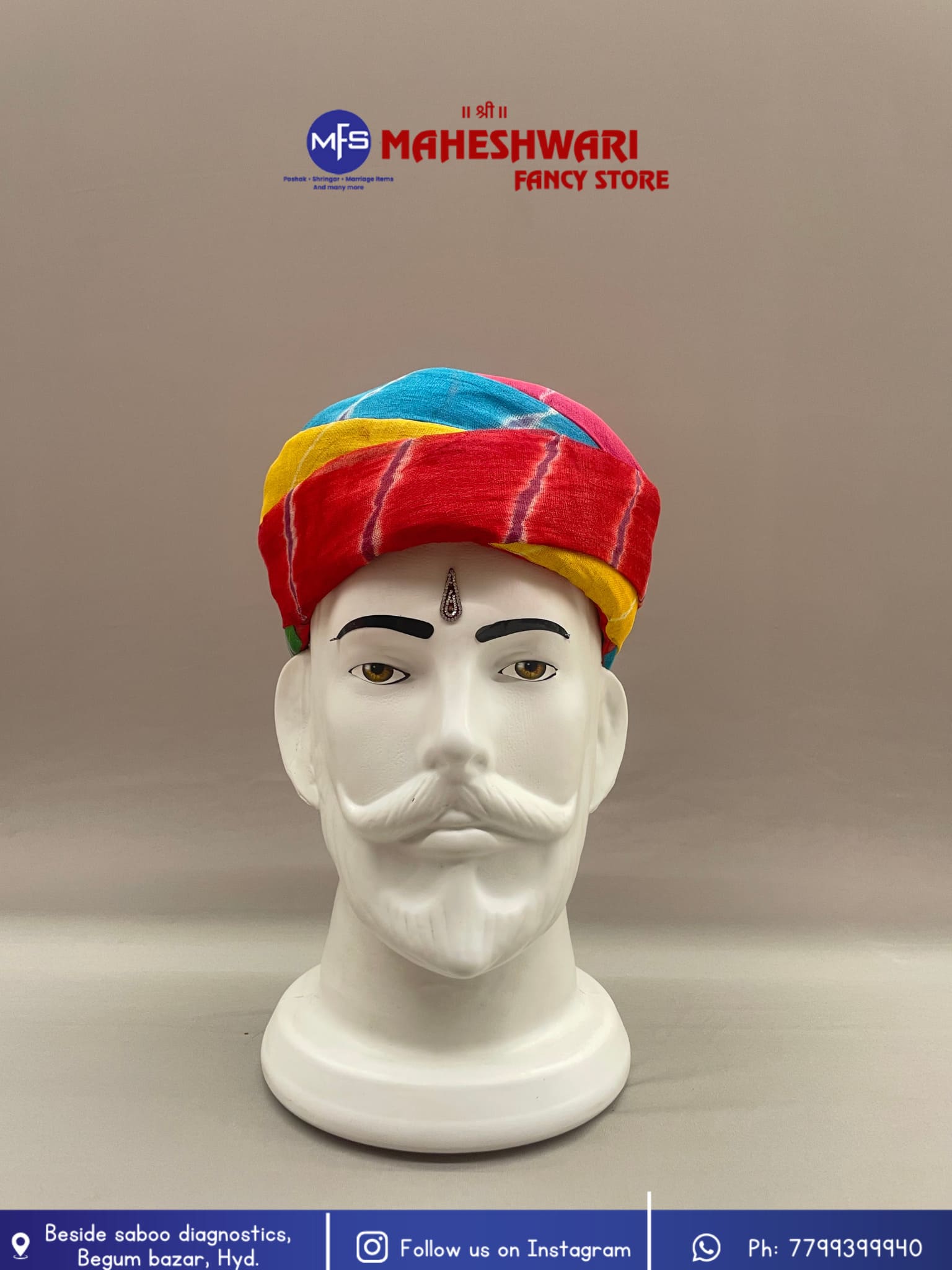 Multicolour Rajasthani Pecha